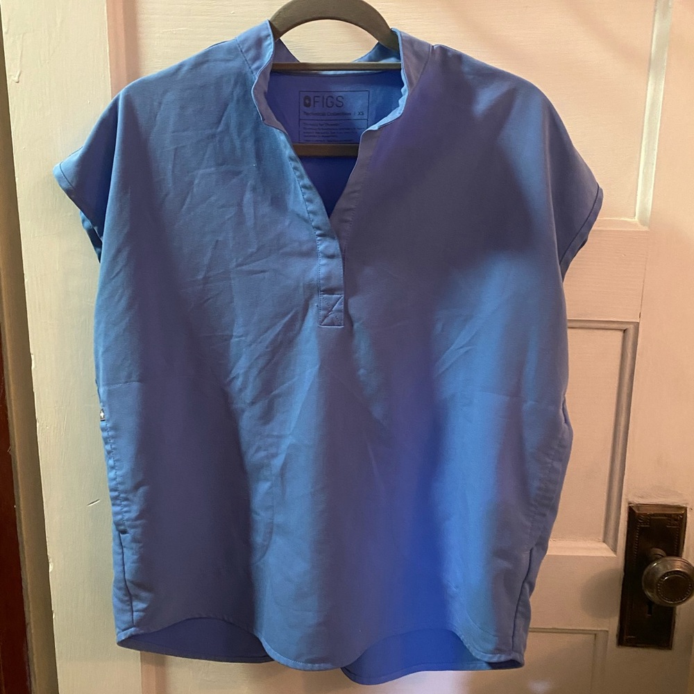 Figs Technical Collection Rafaela Ceil Blue XS Top
